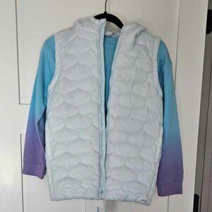 Girls DSG puffer vest & AIM sweatshirt